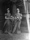 Halley & Taylor bridal. Unidentified bridesmaids.  See 1352a.