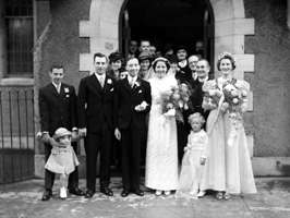 Smith - Barclay bridal. Baptist Church, 2nd January 1943, Inverness.