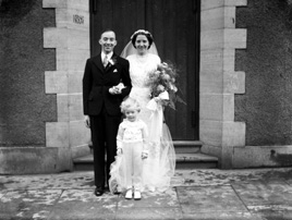 Smith - Barclay bridal. Baptist Church, 2nd January 1943, Inverness.