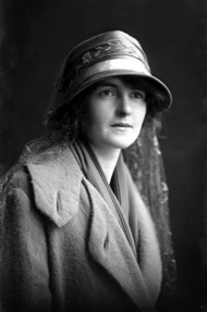 Miss Holder (or Holden?), Highland Railway Station, Kingussie.  