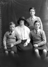 Mrs Somerville with sons, Invergordon. 