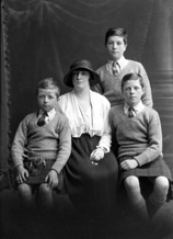 Mrs Somerville with sons, Invergordon. 