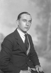 Jack Mackenzie, Bank of Scotland, Avoch c.1923.    