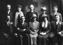 Mrs Harrold, Jamestown, Wick. The couple in the centre are Mr & Mrs Farquhar. (See image 24852).