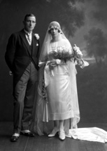 Bridal couple, May 1926. #