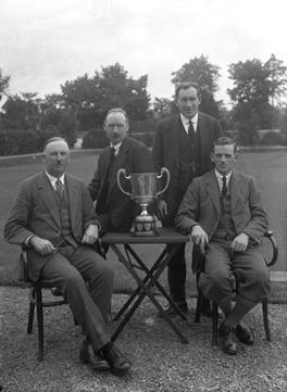Inverness & Northern Counties Bowling Association Rink Competition Winning Team, Inverness Bowling Club, July 1926. A.J MacLean, D.C Wilson, D.R Munro and John MacKenzie.  