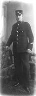 Alexander MacRae of the Inverness Burgh Police, featuring the cap badge showing a camel and elephant (standing on all fours) as supporters for the Inverness Arms. A January 1948 copy of a photo from c1912. Born c1878 he was a Gamekeeper before joining the Police in 1899. Promoted sergeant in 1920, he retired in 1934. Identification information kindly provided by Dave Conner. A photo of Macrae c1920 can be found on flickr here: http://www.flickr.com/photos/91779914@N00/8558792822 