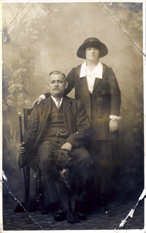 Original of Morrison image. Inscription on the rear reads: 'To Norman with Much Love From Dad & Mary, March 2nd 1922.' The copy was made for Miss Morrison, Netherton Farm, Forres, June 1927. See image 26550c for restored photograph. 