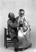 November 1927 production of 'The Geisha,' the story of a Japanese tea-house performed by the Northern Amateur Operatic Society. In the advert it was noted that prices would be increased for this attraction due to the lavish expense of the production (over ?200), in aid of the Queen Victoria Jubilee Institute for Nurses. #