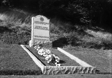 Elizabeth Stewart grave, October-November 1929. Beloved wife of John Black Stewart, died in London on 28th January 1929. 