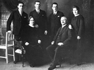 Group portrait copy, September 1930. Originally taken by R. Veiga in Punta Arenas, Magallanes, Chile. #