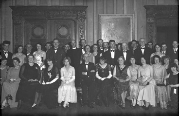 Group of people at a function in September 1931. #