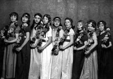 Children in costume, possibly for a theatrical event. #