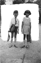 Series of images dating from September 1932 where the children are deep-etched from photographs and inserted into new illustrated backgrounds. #