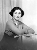 Kay Grigor, wife of Inverness Provost James M Grigor (1949-1955), Lentran House. Amongst other things she became Honorary President of the Inverness Opera Company.