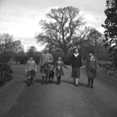 Provost James Grigor and Kay Grigor with their children.