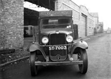 Hugh Allan's lorry in Strother's Lane, Inverness c1936. He delivered between Inverness and Helmsdale. * 