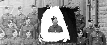 Mrs Ross, Balnain. Soldier has been isolated from group to make a new solo photo.