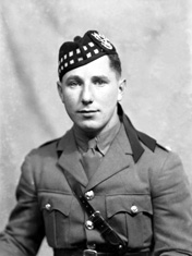 2nd Lt Alex Grant, Seaforth Highlanders, Fort George.  