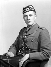 2nd Lt John F. Flugel, Newton, Nairn. Seaforth Highlanders. He was killed during the Second World War and his name is on the Nairn War Memorial at the junction of Cawdor Street and Millbank Crescent. 