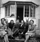 Crookall - Saunders wedding day, July or August 1941 at 7 Culduthel Gardens, Inverness. John Crookall, later a Pilot Officer based in Orkney, married Hilda Saunders at the home of her sister, Stella Paterson and her husband Hector, son of the famous photographer Andrew Paterson (1877-1948).  