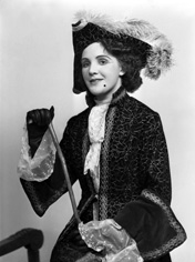 Miss Frances Mackintosh as Diana Vernon in a theatrical stage version of 'Rob Roy' in 1943.