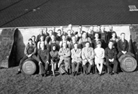 Staff at Teannich Distillery, Alness, 1963. *