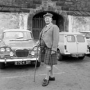 Matheson in the car park of what is now Farraline Park Bus Station, Inverness.