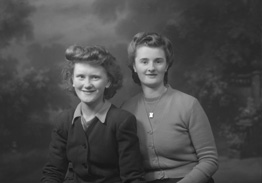 MacLean (on left) and MacRae (on right), Ullapool. Sisters or friends.