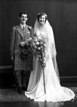 Robert Grant and Mary Barbour, Wyvis Place, Inverness. Early 1950s. 