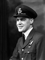 P/O MacPherson. The RAF Navigator badge was adopted in April 1942 when the role of Observer was abolished and split into the two new categories of Navigator and Air Bomber.