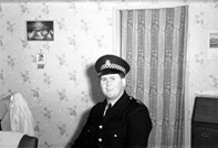 Mrs MacDonald, Police Station, Ardvasar c1965. Constable MacDonald was stationed in Ardvasar between 1963-1968. 