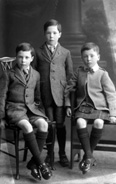 Three boys, possibly brothers c.1921. # 