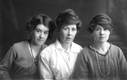 Three women, possibly mother and daughters c.1921. # 