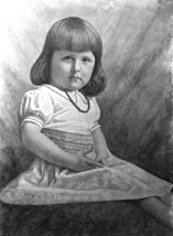 Miss Shaw-Mackenzie. Watercolour portrait. 