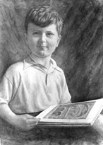 John Shaw-Mackenzie. Watercolour portrait.