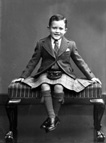 Boy in kilt c.1954. #