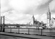 Greig Street Bridge over the River Ness, Inverness. See also H-0009. *