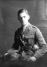 Charles Granville Barry Greaves (1900-1982) in 1920. Inverness Royal Academy Dux June 1918; First for Sandhurst, second for Woolwich. Joined Royal Engineers 1920; 2nd Lieutenant; Carried out railway survey work with Herbert and Murray in Tanganyika in 1930; Adjutant, Territorial Army 1933-1936; Officer for Technical Duties 1936-1939; World War II 1939-1945; Director of Movements, War Office 1949-1953; retired Major General in 1953. His father was Charles Greaves, teacher of commercial subjects and later of science at the Inverness Royal Academy, who retired from teaching in 1930. (Courtesy Inverness Royal Academy Archive IRAA_039).