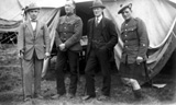 John Hogg (second right). Lieutenant John Hogg, MC, MM was born in 1887. He served in the Cameron Highlanders 1907 to 1920 and had the rare distinction of winning the Military Medal as a sergeant in 1916 and the Military Cross as an officer in 1919. A very full biography of him is held in the archives of the Highlanders' Museum at Fort George. Submitted by Catherine Cowing. 