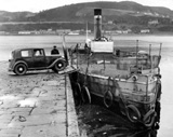 Kessock ferry, March 1936, with North Kessock and the Black Isle in the background across Beauly Firth. (AP/H-0269). See also dr001. *