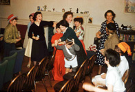 Halloween games at Carrol House orphanage, Island Bank Road, Inverness, October 1960. (Courtesy James S Nairn Colour Collection). ~ 
