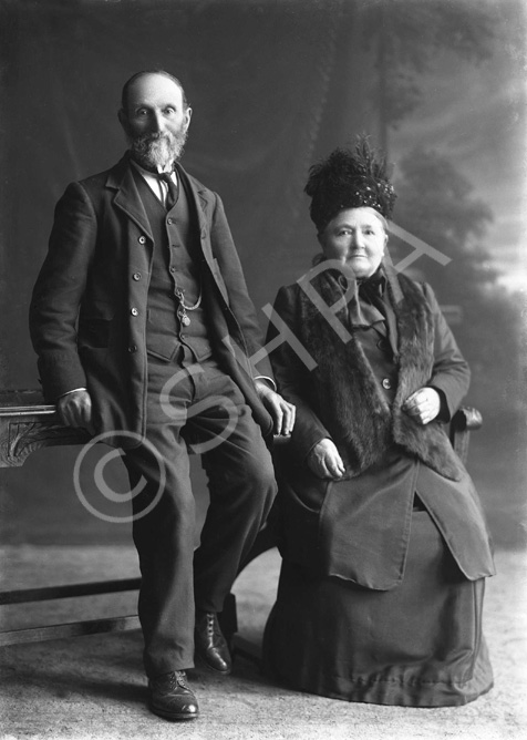 Gollan, Station House, Aberchalder, Invergarry. Older couple, could be the parents of either John or Alice Gollan.