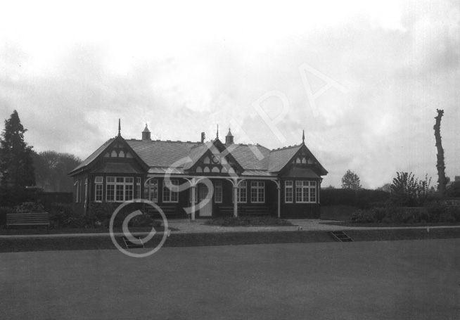 Inverness Bowling Club pavilion, Bishop's Road (est 1874). For Mr Chisholm 1923. Damaged plate.* 