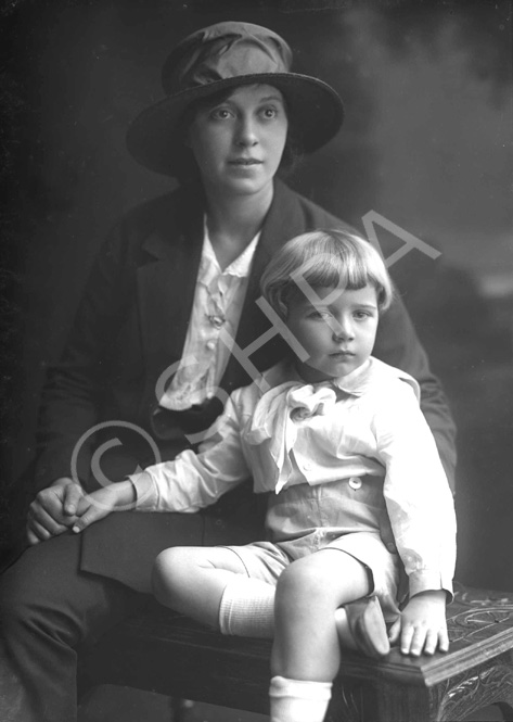 Miss Constance Paterson (1902-1975) with her younger MacLennan cousin William (1918-1981). Her uncle William MacLennan (1881-1948) emigrated to Virginia, USA in 1904. Constance was the daughter of famous photographer Andrew Paterson (1877-1948).  