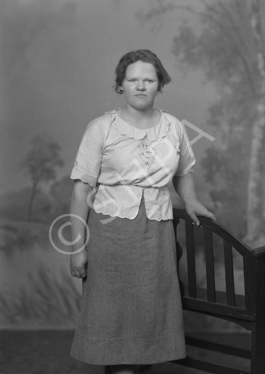 Miss MacDonald, Balfreich, Croy by Gollanfield c.1923.    