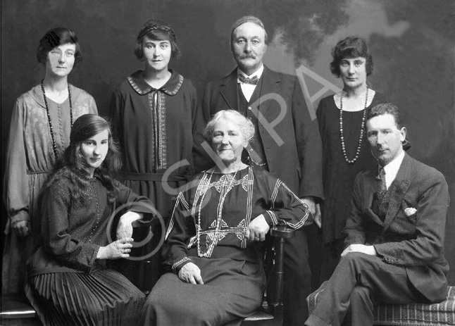 Group portrait, damaged plate. #