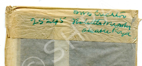 Miss Crichton, Theatre Royal. There is other hard to read writing on the negative envelope. If you can decipher the lettering please contact the SHPA.