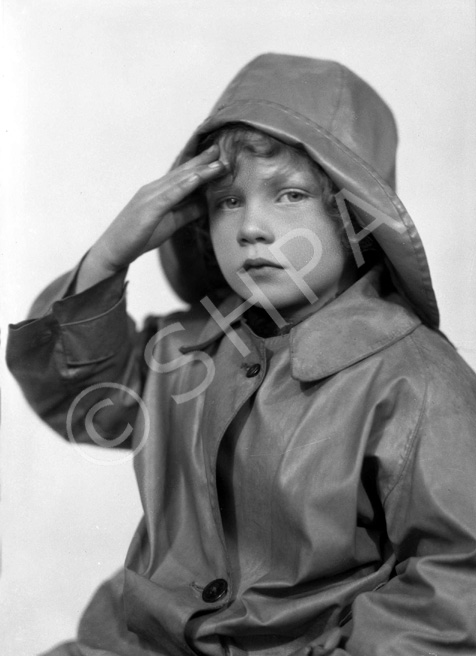 Girl portrait wearing a sou'wester. #