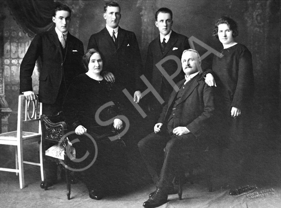 Group portrait copy, September 1930. Originally taken by R. Veiga in Punta Arenas, Magallanes, Chile. #